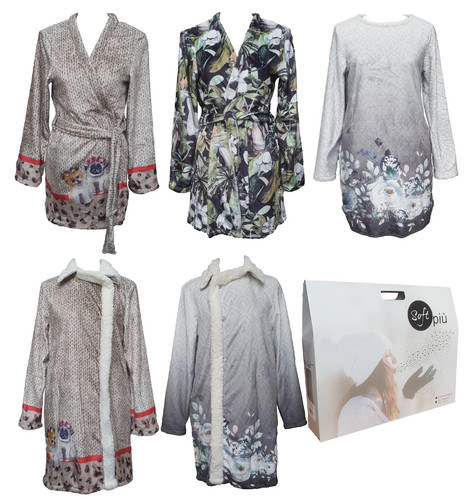 Vestaglia con bottone kimono - con,