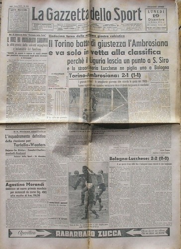 Campionato calcio 1938 - campionato, la