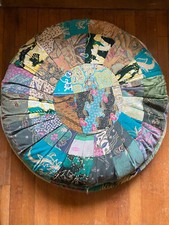 Pouf cuscino pavimento Kantha Kilim patchwork vintage grande bohemien liberty