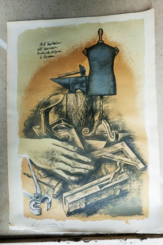 Litografia giulio ruffini - giulio,