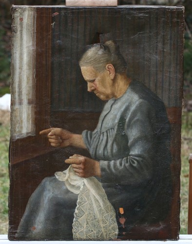 Dipinto ritratto olio - dipinto, su