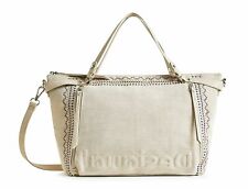 Borsa a mano Desigual Bols Regasita borsa a mano borsa lino beige