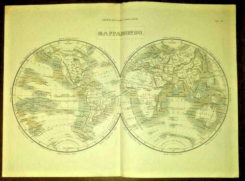 Mappamondo carta geografica - mappamondo,