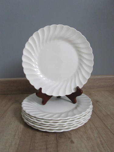 Assiettes plates blanc - 7,