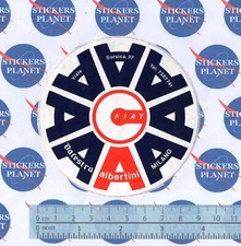 ADESIVO STICKER VINTAGE AUTOCOLLANT AUFKLEBER AUTO TUNING FIAT CONCESSIONARIA