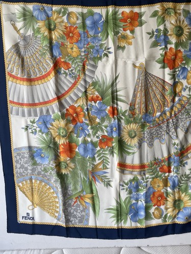 Foulard fendi soie - soie, neuf