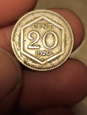 monete regno d'italia ?? 20 Centesimi Esagono 1920 Rara