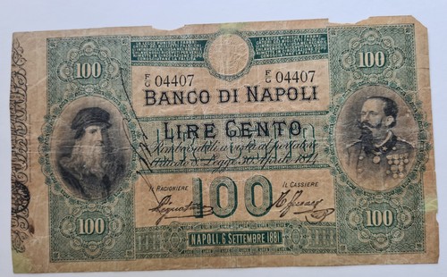 Banco napoli 100 lire - napoli,