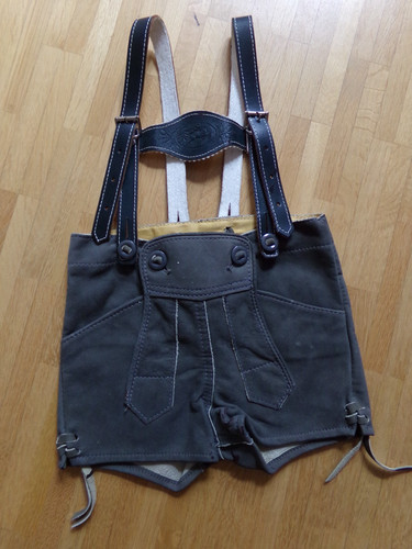 Kinder lederhose grau 86 - lederhose,