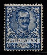 KINGDOM OF ITALY - FLORAL 25C