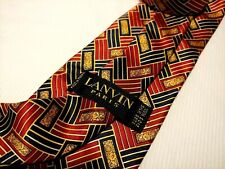 CRAVATTA UOMO (TIE)  vintage LANVIN Paris  made in France New!  rare