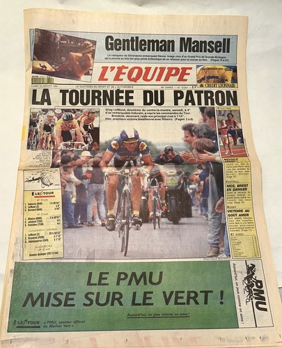 Lemond regains yellow jersey - yellow,