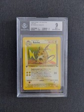 Raichu Holo 14/62 Fossil Prima Edizione BGS 9 Mint Italiano