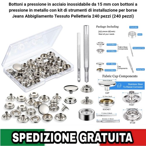 Kit 243pz per bottoni - 243pz,
