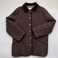 Aquascutum Women’s Luxury Quilted Jacket Check Lining Size L