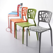 Sedia Polipropilene Interno Esterno Sedie Da Pranzo Ristorante Bar Impilabile 01