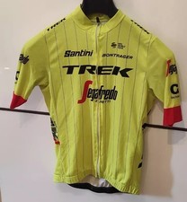 maglia ciclismo Ciclista Uomo Gialla Fluo santini Trek Segafredo M 