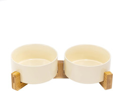 Ciotola Doppia in Ceramica Con