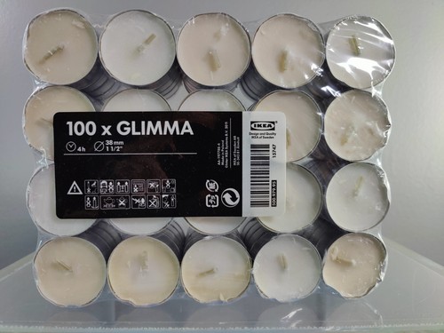 100 candele tealight - , bianche