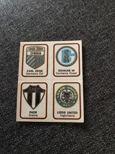 PANINI CALCIATORI 1972-73 SCUDETTO COPPE PAOK SHALKE LEEDS FIGURINA ESAURITA 567