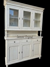 CRISTALLIERA CREDENZA MADIA DISPENSA  COLORE BIANCO SHABBY