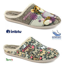 OFFERTA INBLU ciabatte pantofole donna solettaSOFT estraibile basse invernali GF