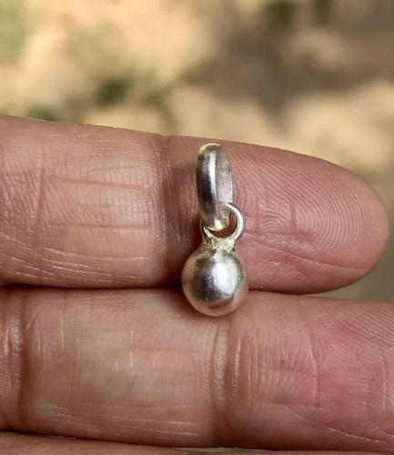 Ciondolo sfera argento - in,