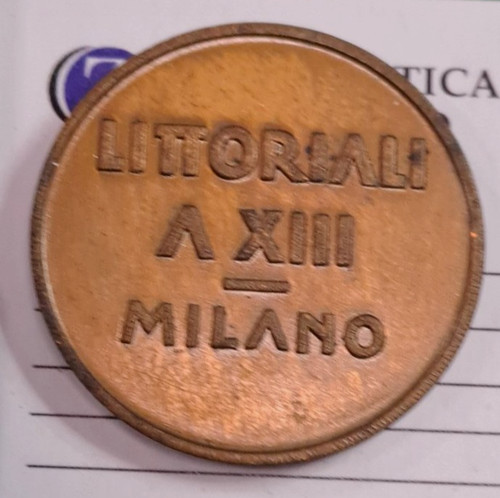 Milano xiii 1935 - milano., medaglia