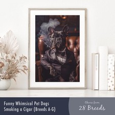 Ritratto di cane stravagante