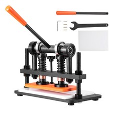 VEVOR Macchina per Goffratura Pelle 26x12 cm Pressa Manuale Taglia Carta Cuoio