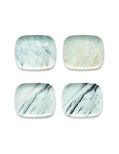 Guzzini - Set 4 Piatti Carrara Serie My Fusion in porcellana effetto marmo