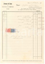 1919 ZEME (PV) - Fornace di Zeme di Erminio SCEVOLA - Fattura commerciale