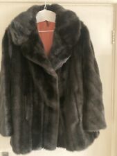 Favolosa giacca pelliccia sintetica Tyber vintage modelli Glenn London marrone scuro