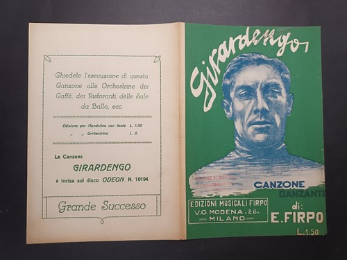 Spartito canzone girardengo - spartito, "girardengo"