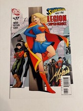 Supergirl e la Legione dei Supereroi #17 2006 DC Comics Mark Waid firmato quasi nuovo
