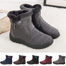 Stivali invernali donna scarpe invernali caldi peluche foderati stivali da neve antiscivolo