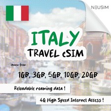 NeuSIM Italy eSIM 1-3GB Dati |