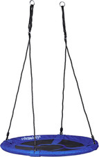 Altalena a Nido Rotonda, Sedia Sospesa Da Giardino, Capacità Fino a 100 Kg, Hxlx