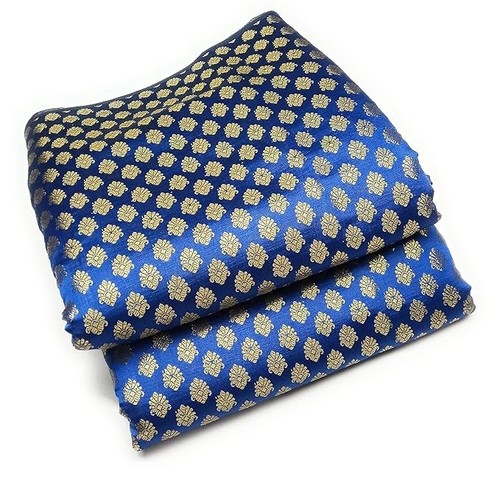 Tessuto blu donna indiana