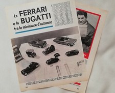Ritaglio Giornale Articolo Modellismo FERRARI Bugatti tra le Miniature d'Autunno