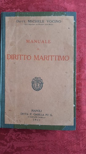 Manuale diritto marittimo - manuale,