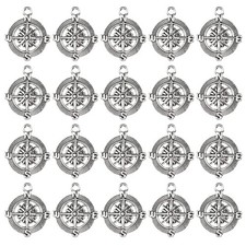 20 Pezzi Ciondolo Bussola