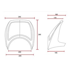 Cupolino anteriore universale