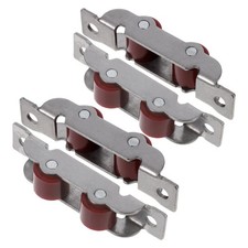 4 Pcs Puleggia Per Finestra Acciaio Plastica Rulli Porte Scorrevoli