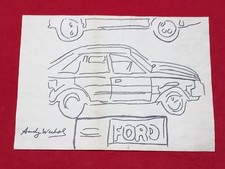 quadro disegno andy warhol su