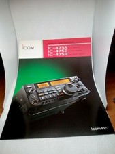 ICOM IC-475A  IC-475E IC-475H BROCHURE ORIGINALE RADIO HF AMPLIFICATORE
