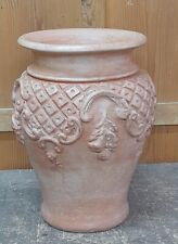Vaso Terracotta Festonato " Studio F" Vintage Made In Italy.