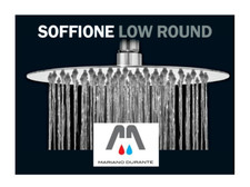 SOFFIONE DOCCIA TONDO ACCIAIO