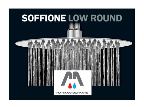 Soffione doccia tondo acciaio - doccia,