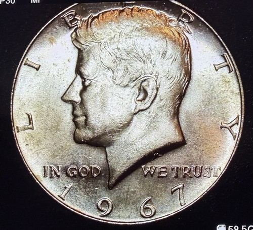 1967 kennedy mezzo - dollaro,